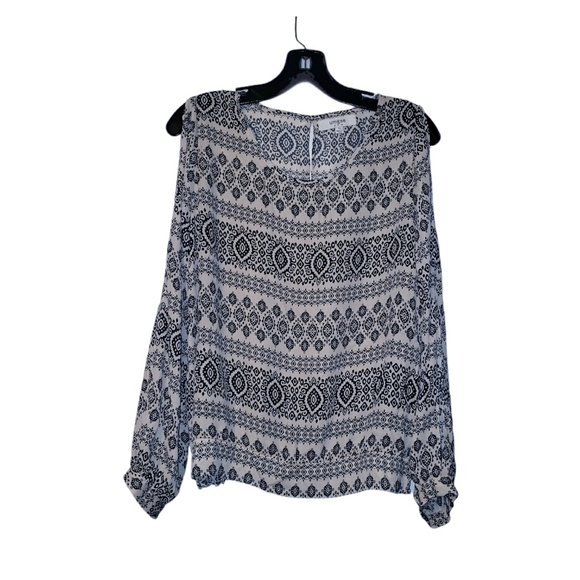 Umgee Open Back Cold Shoulder Boho Blouse - Picture 1 of 10